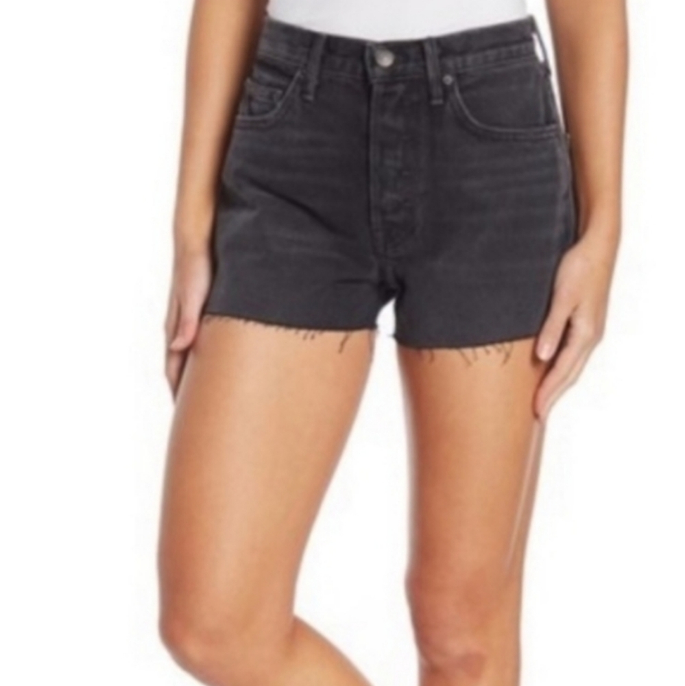 GRLFRND KAROLINA HIGH WAISTED DENIM SHORTS…